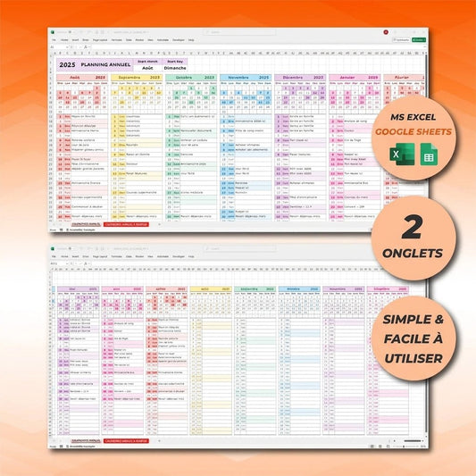 Page Monthly Planner- myLovelySheets