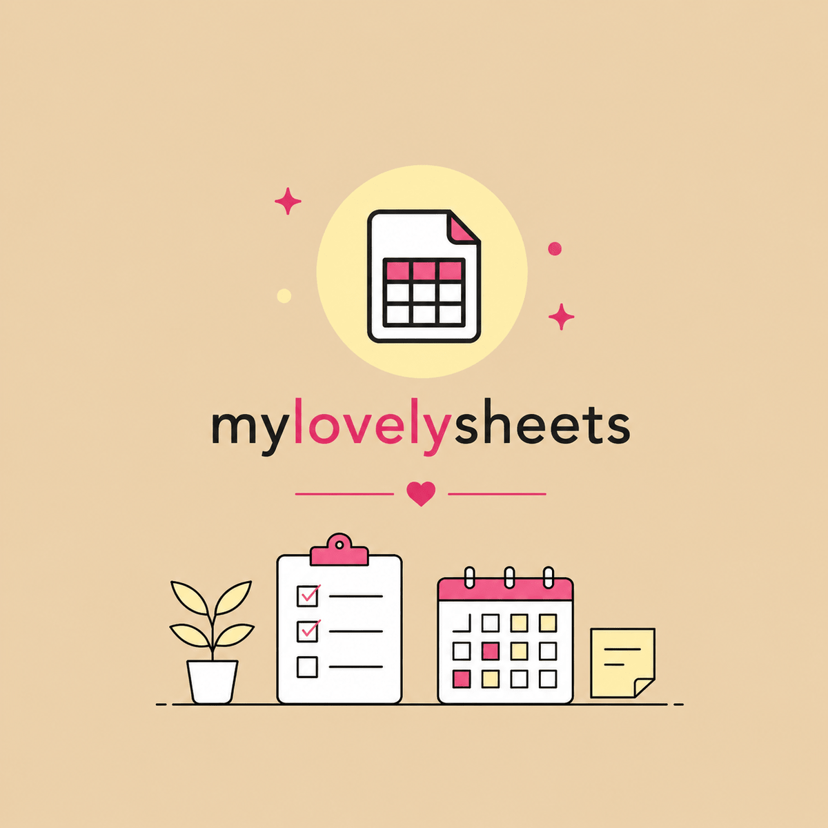 Family Calendar Excel templates - myLovelySheets