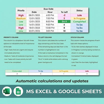 Student Assignment Tracker - myLovelySheets
