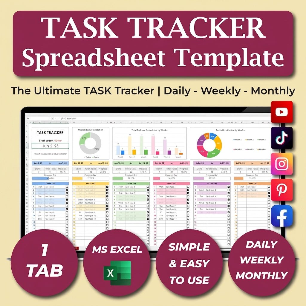 Excel Task Tracker