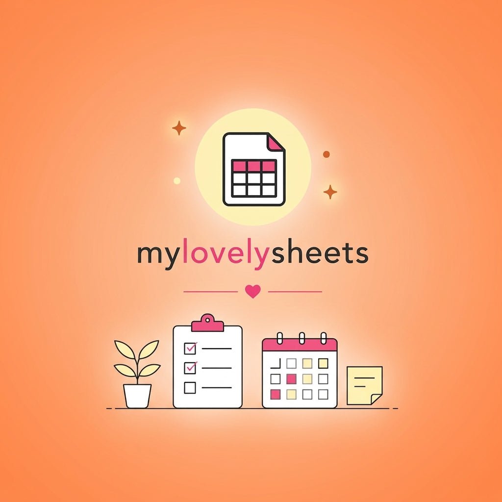 Page Monthly Planner- myLovelySheets